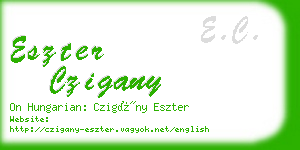 eszter czigany business card